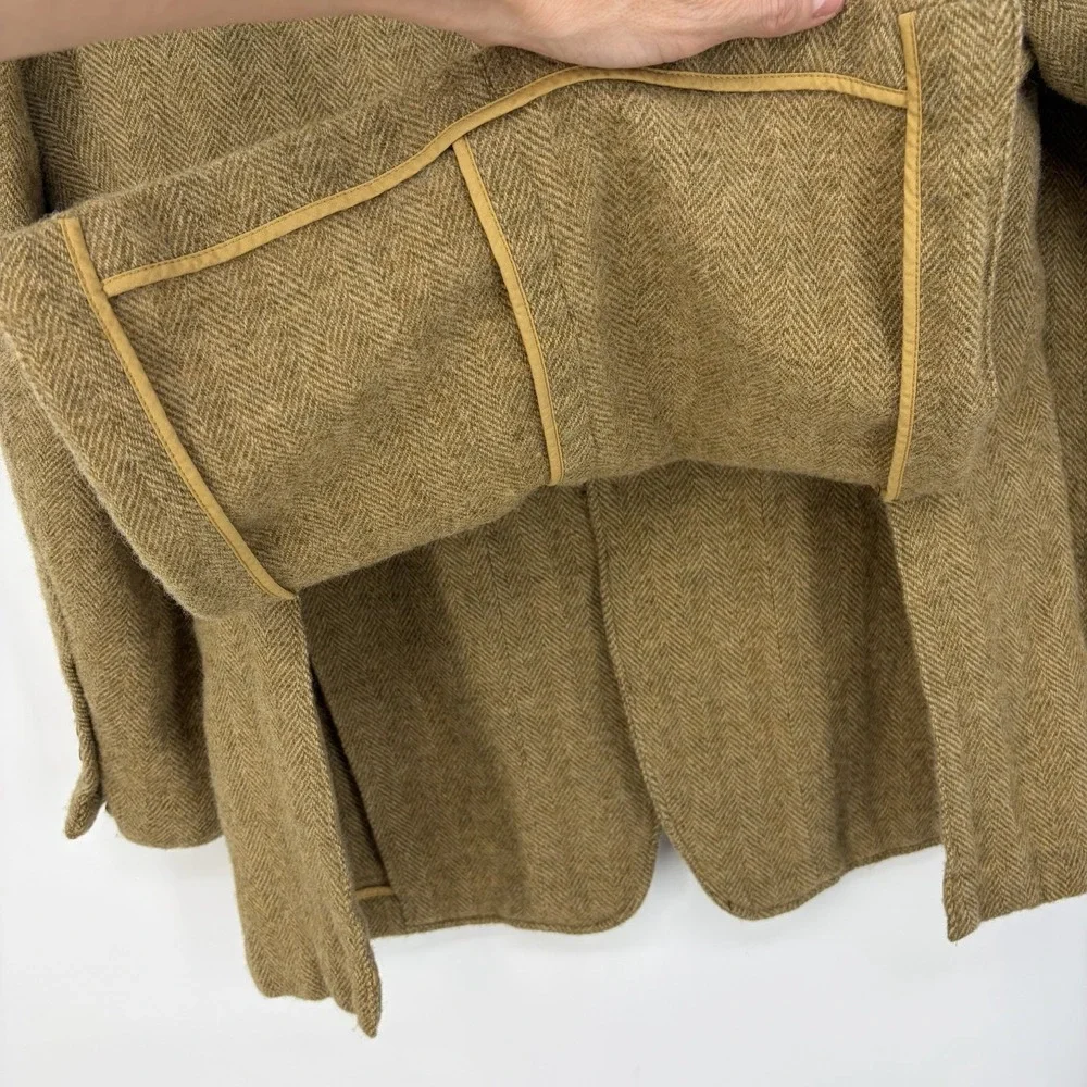 VTG‎ Crittenden Mackinnon Scotland Wool Blazer ML Tweed Herringbone Unstructured